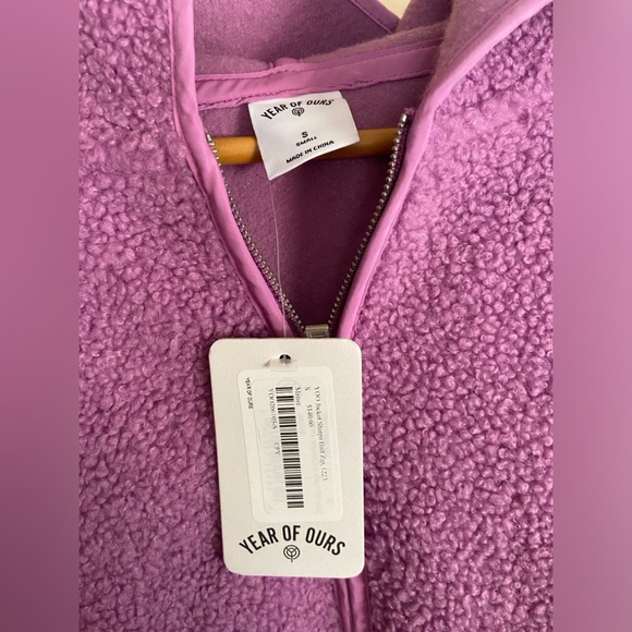 Year of Ours Mammoth Sherpa Half-Zip Hoodie - Picture 8 of 9